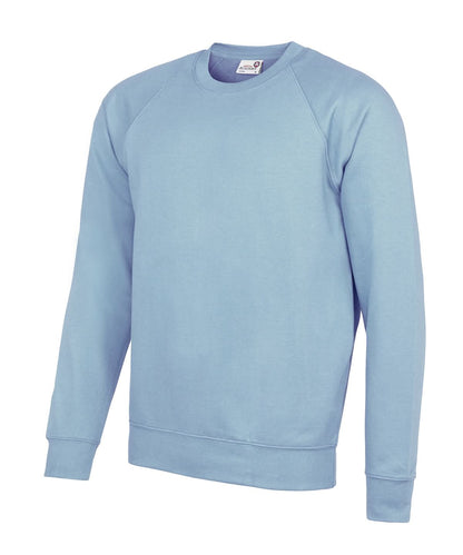 AWDis Academy Senior Academy raglan sweatshirt AC001 - Academy Sky - Customisable Sweatshirts