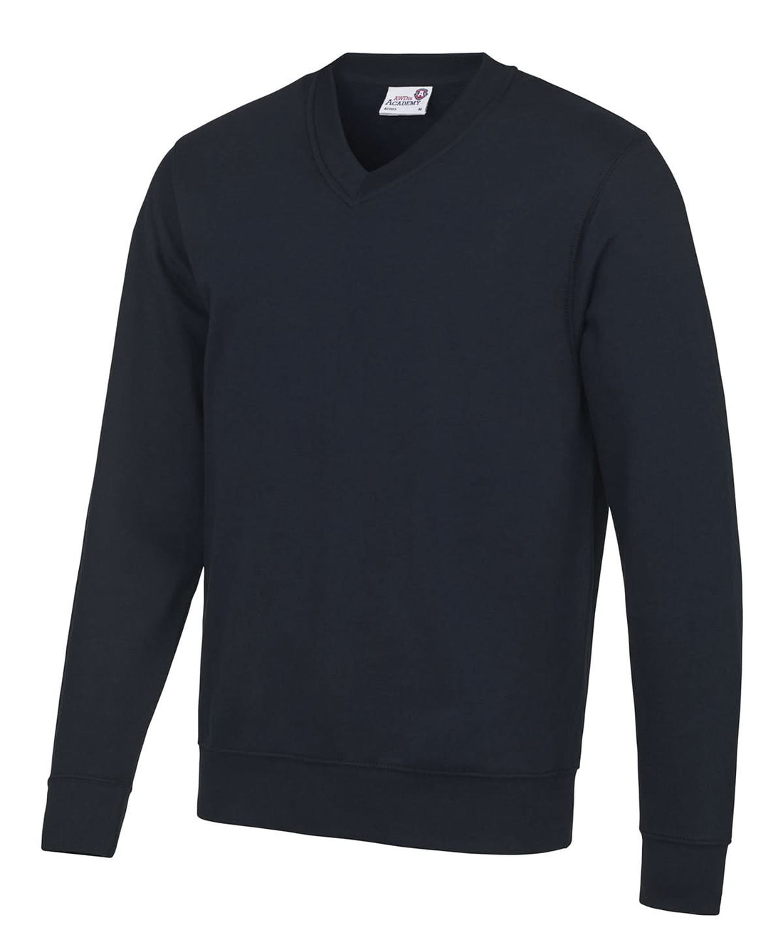 AWDis Academy Senior Academy v neck sweatshirt AC003 - Academy Navy - Customisable Sweatshirts