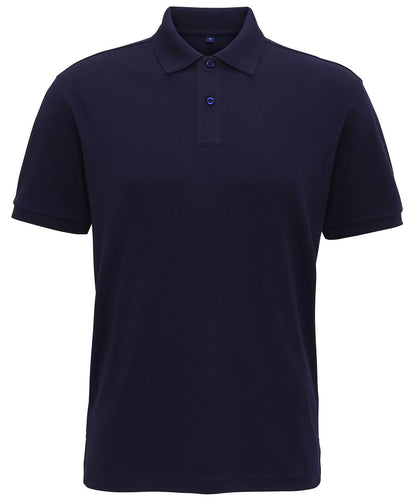 Asquith &amp; Fox Mens super smooth knit polo AQ005 - Navy - Customisable Polos