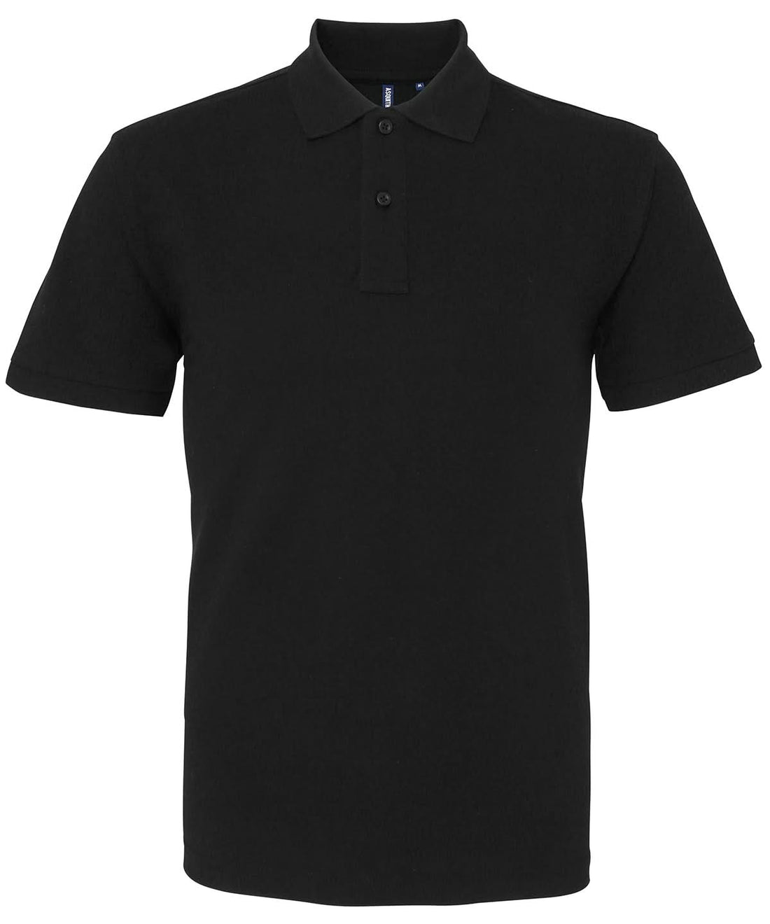 Asquith &amp; Fox Asquith Fox Mens Classic fit polo Black AQ010 - Black - Customisable Polos