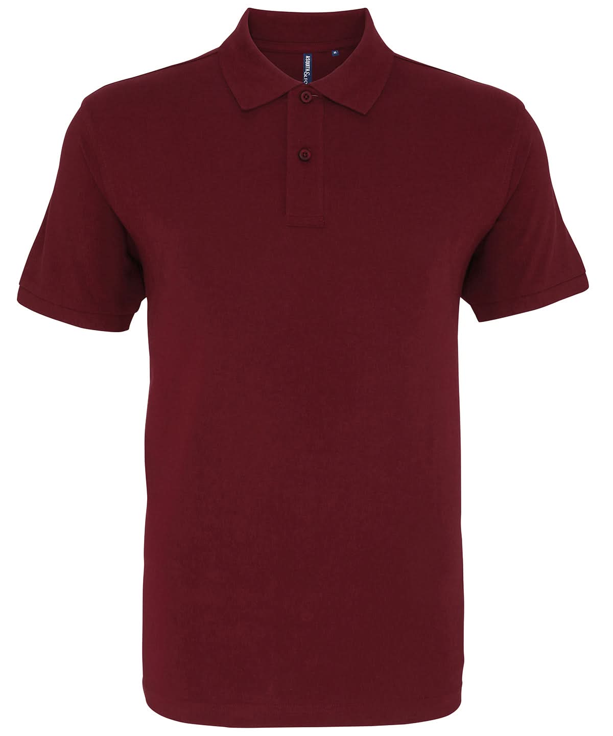 Asquith &amp; Fox Asquith Fox Mens Classic fit polo Burgundy AQ010 - Burgundy - Customisable Polos