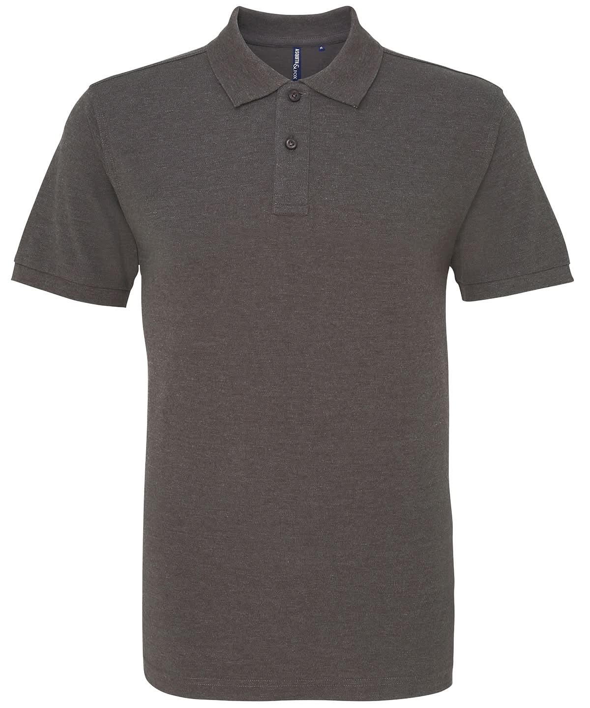 Asquith &amp; Fox Asquith Fox Mens Classic fit polo Charcoal AQ010 - Charcoal - Customisable Polos