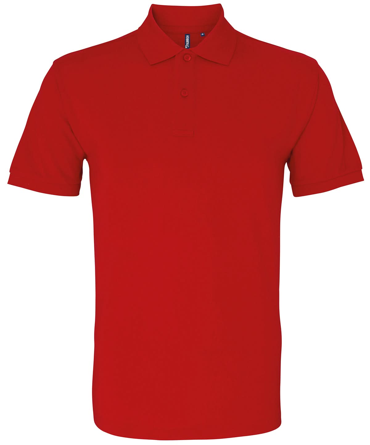 Asquith &amp; Fox Asquith Fox Mens Classic fit polo Cherry Red AQ010 - Cherry Red - Customisable Polos