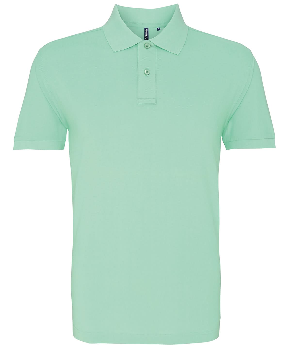 Asquith &amp; Fox Asquith Fox Mens Classic fit polo Mint AQ010 - Mint - Customisable Polos