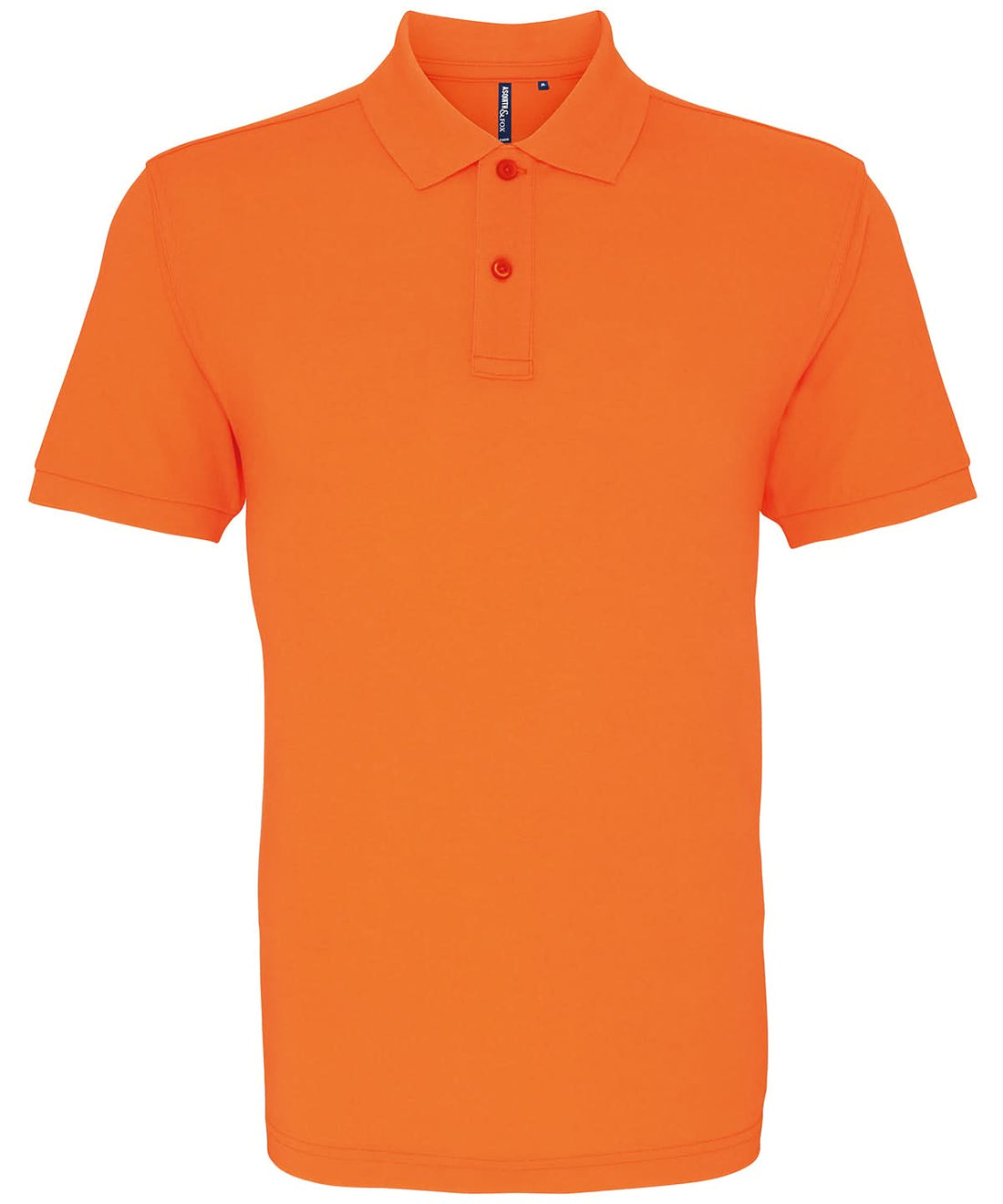 Asquith &amp; Fox Asquith Fox Mens Classic fit polo Neon Orange AQ010 - Neon Orange - Customisable Polos