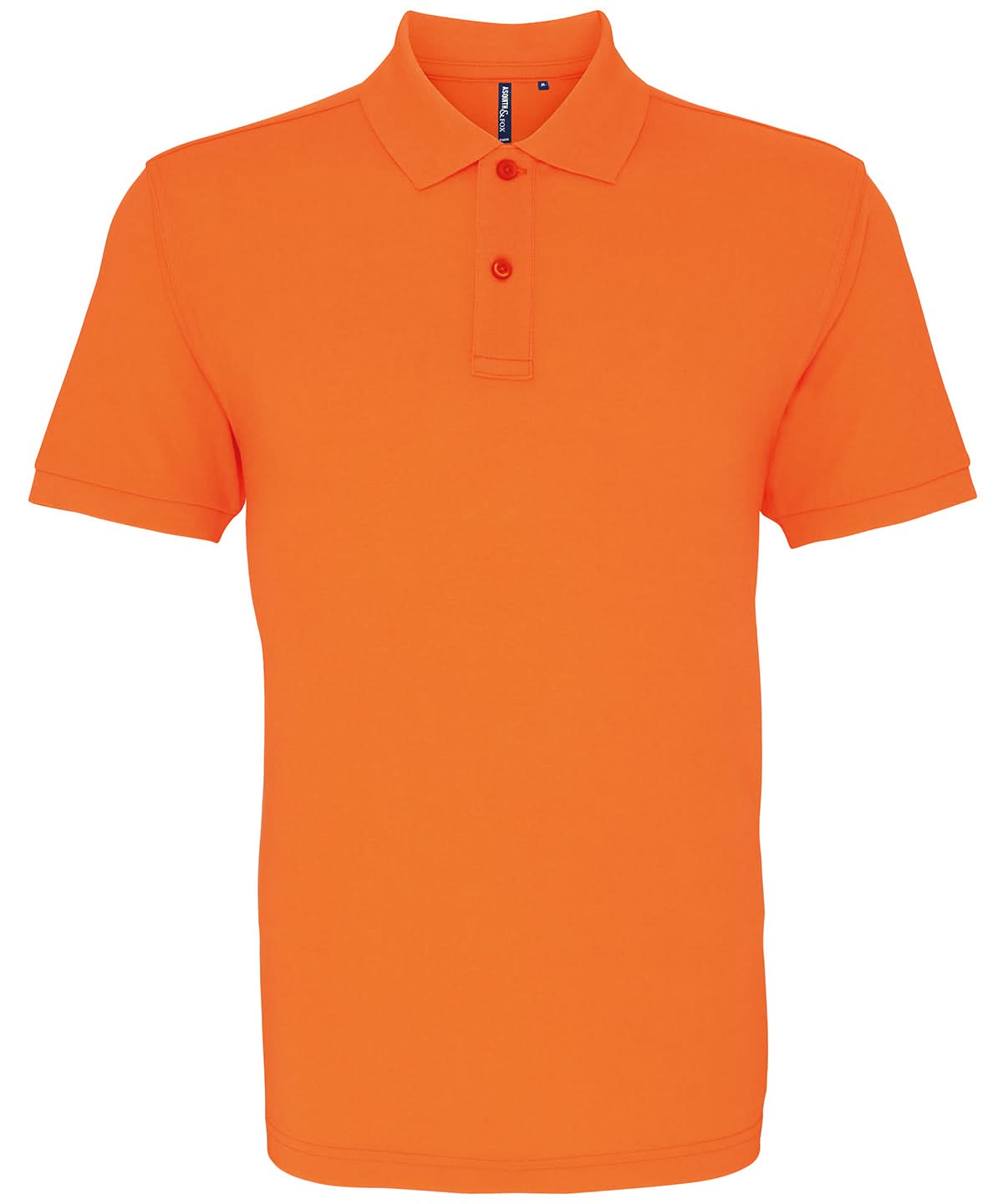 Asquith &amp; Fox Asquith Fox Mens Classic fit polo Neon Orange AQ010 - Neon Orange - Customisable Polos