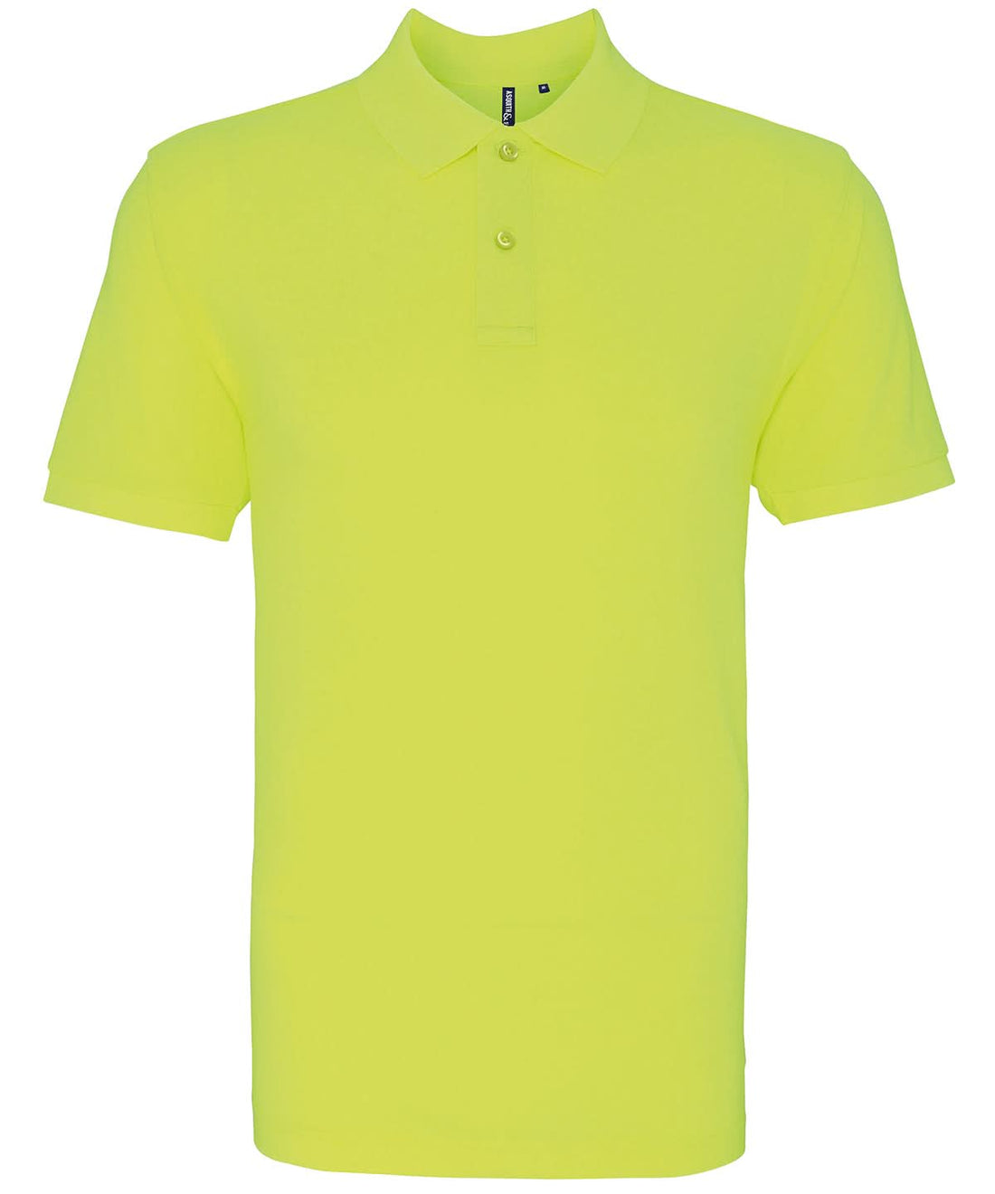 Asquith &amp; Fox Asquith Fox Mens Classic fit polo Neon Yellow AQ010 - Neon Yellow - Customisable Polos