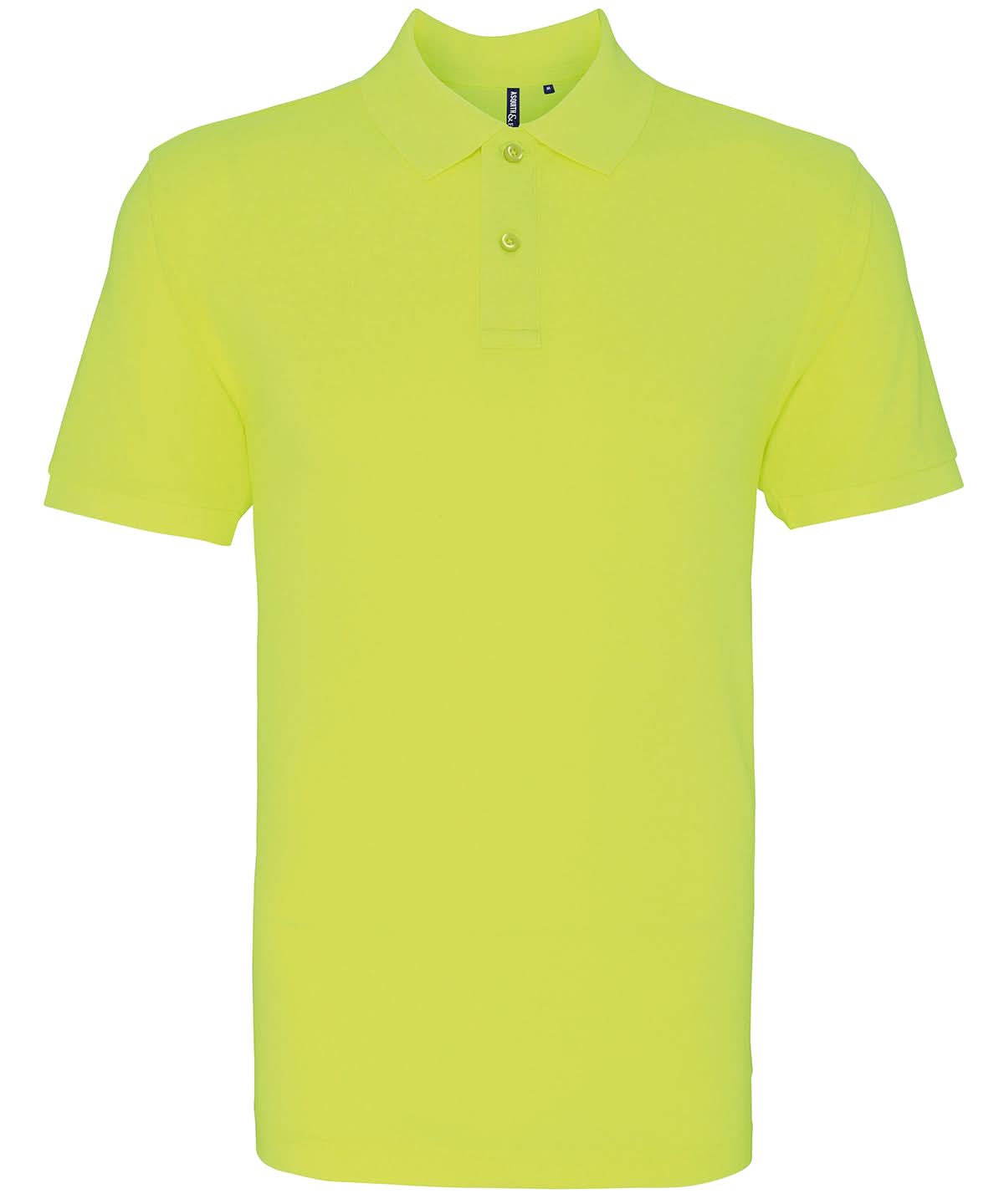 Asquith &amp; Fox Asquith Fox Mens Classic fit polo Neon Yellow AQ010 - Neon Yellow - Customisable Polos