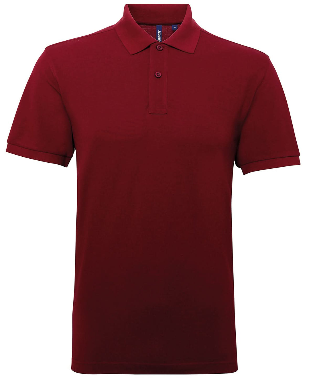 Asquith &amp; Fox Asquith Fox Mens polycotton blend polo Burgundy AQ015 - Burgundy - Customisable Polos
