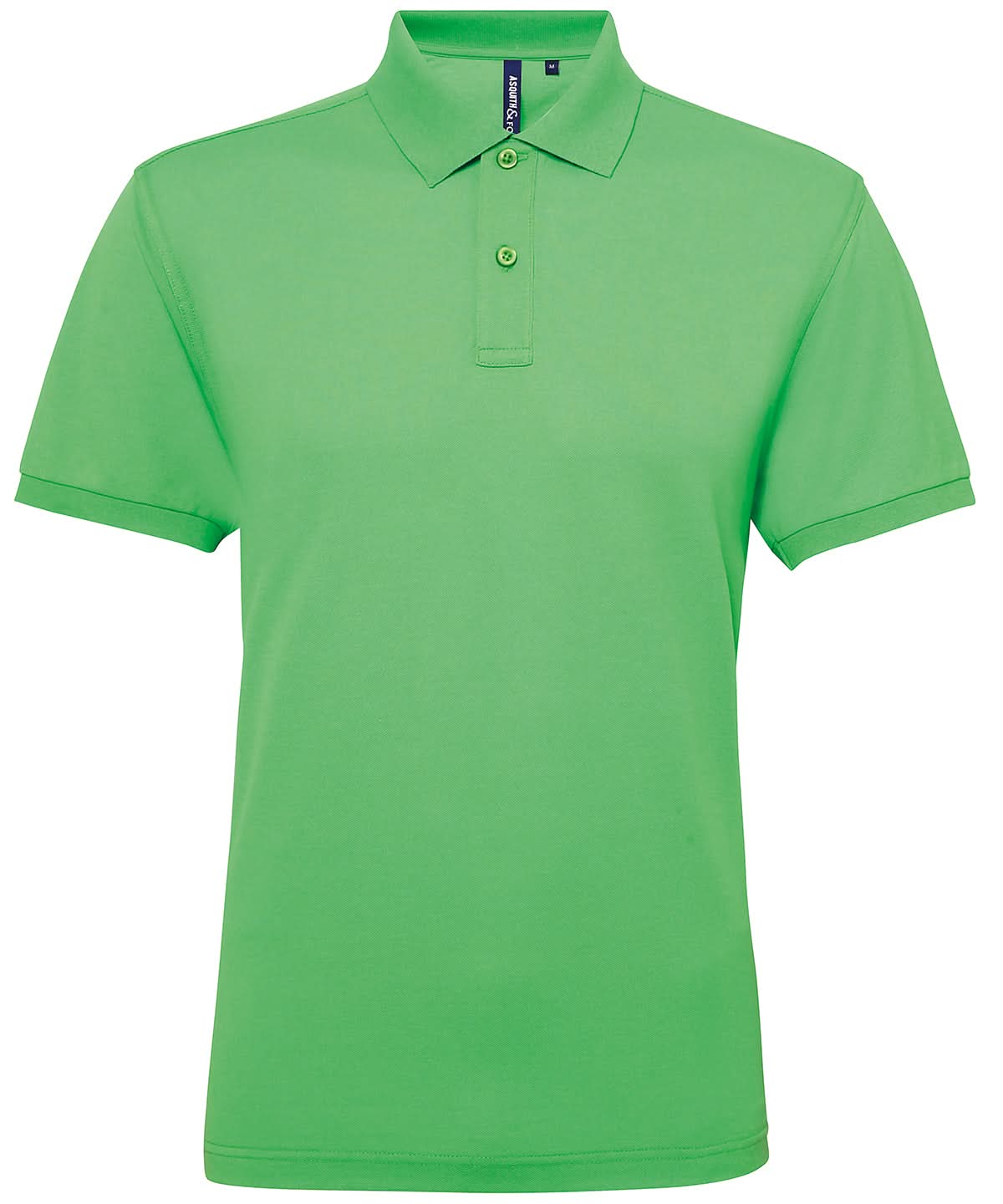 Asquith &amp; Fox Asquith Fox Mens polycotton blend polo Lime AQ015 - Lime - Customisable Polos