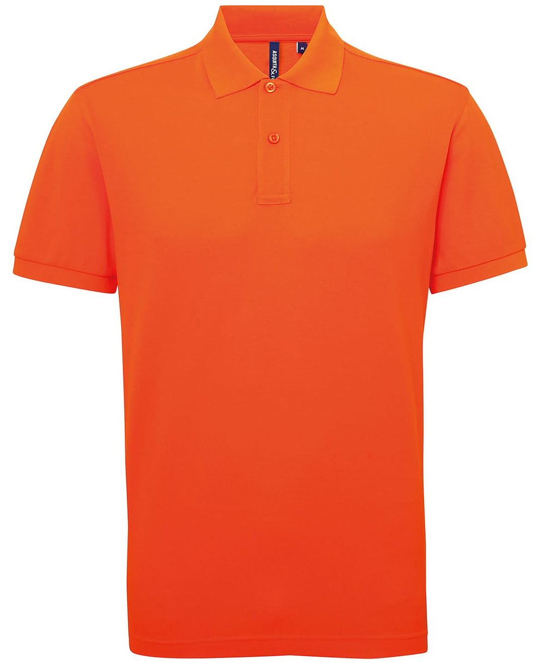Asquith &amp; Fox Asquith Fox Mens polycotton blend polo Orange AQ015 - Orange - Customisable Polos