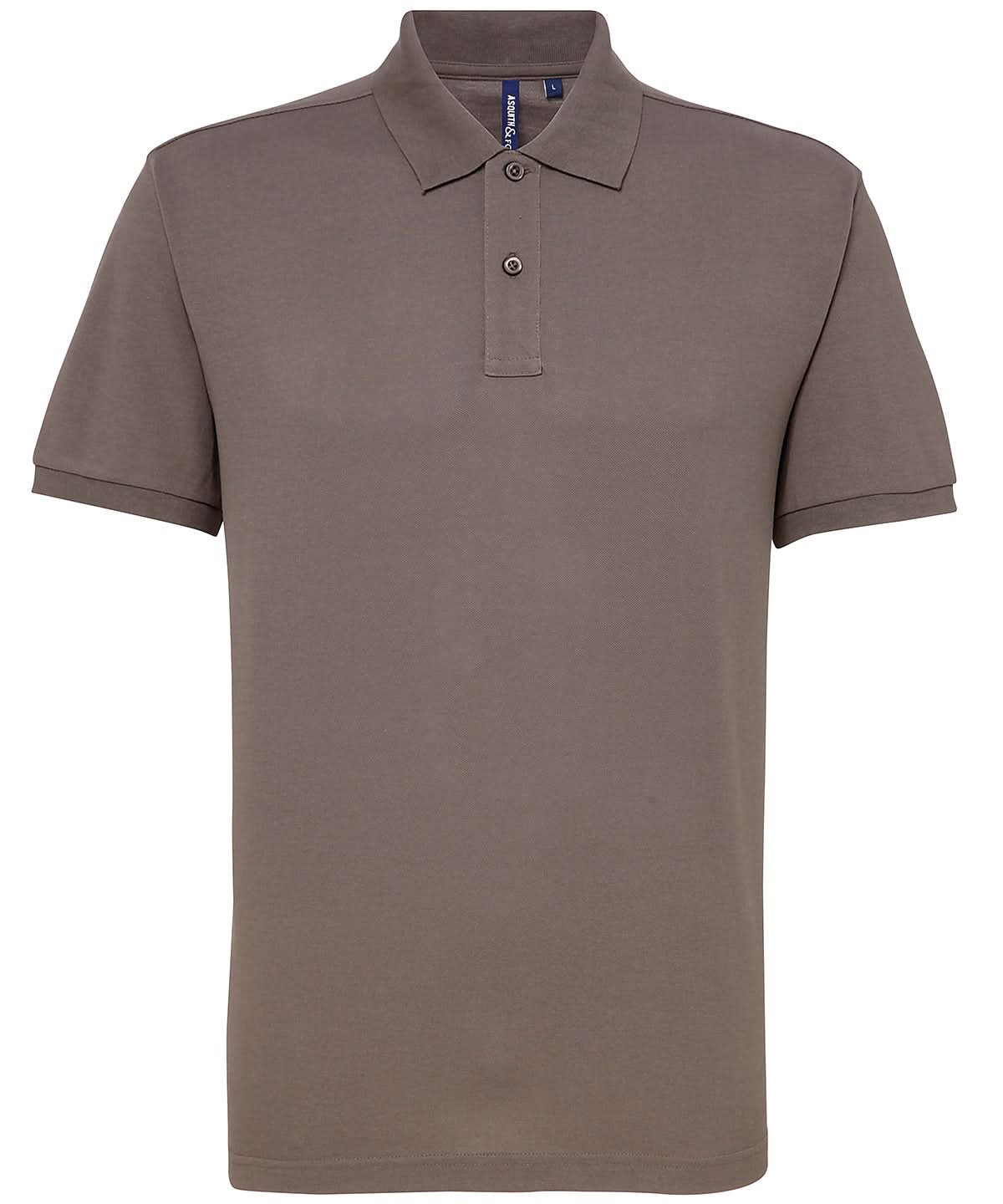 Asquith &amp; Fox Asquith Fox Mens polycotton blend polo Slate AQ015 - Slate - Customisable Polos