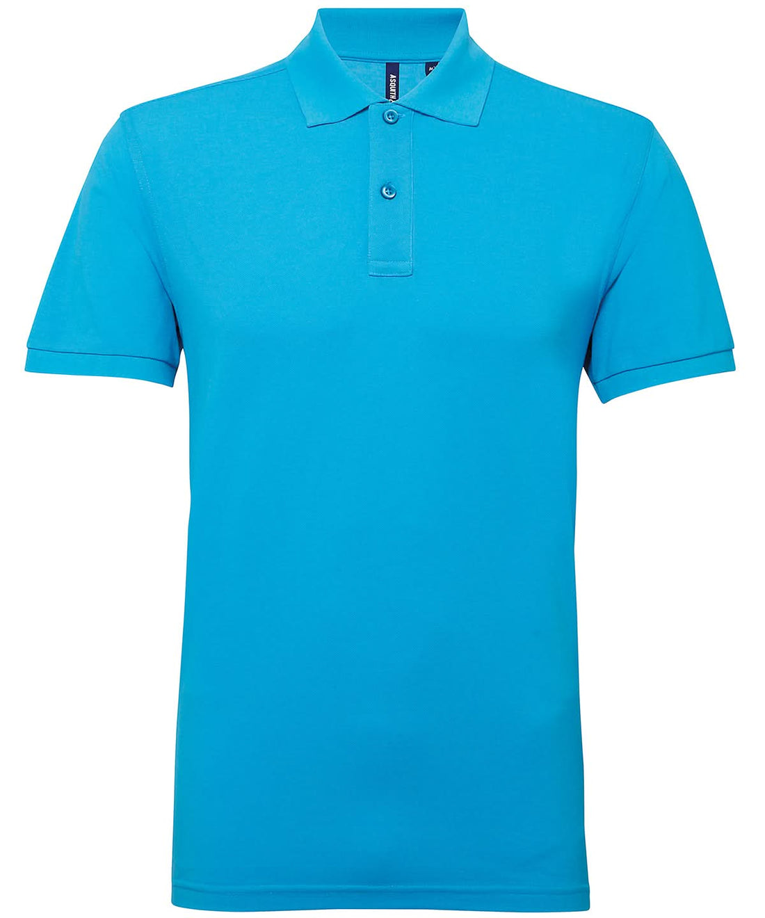 Asquith &amp; Fox Asquith Fox Mens polycotton blend polo Turquoise AQ015 - Turquoise - Customisable Polos