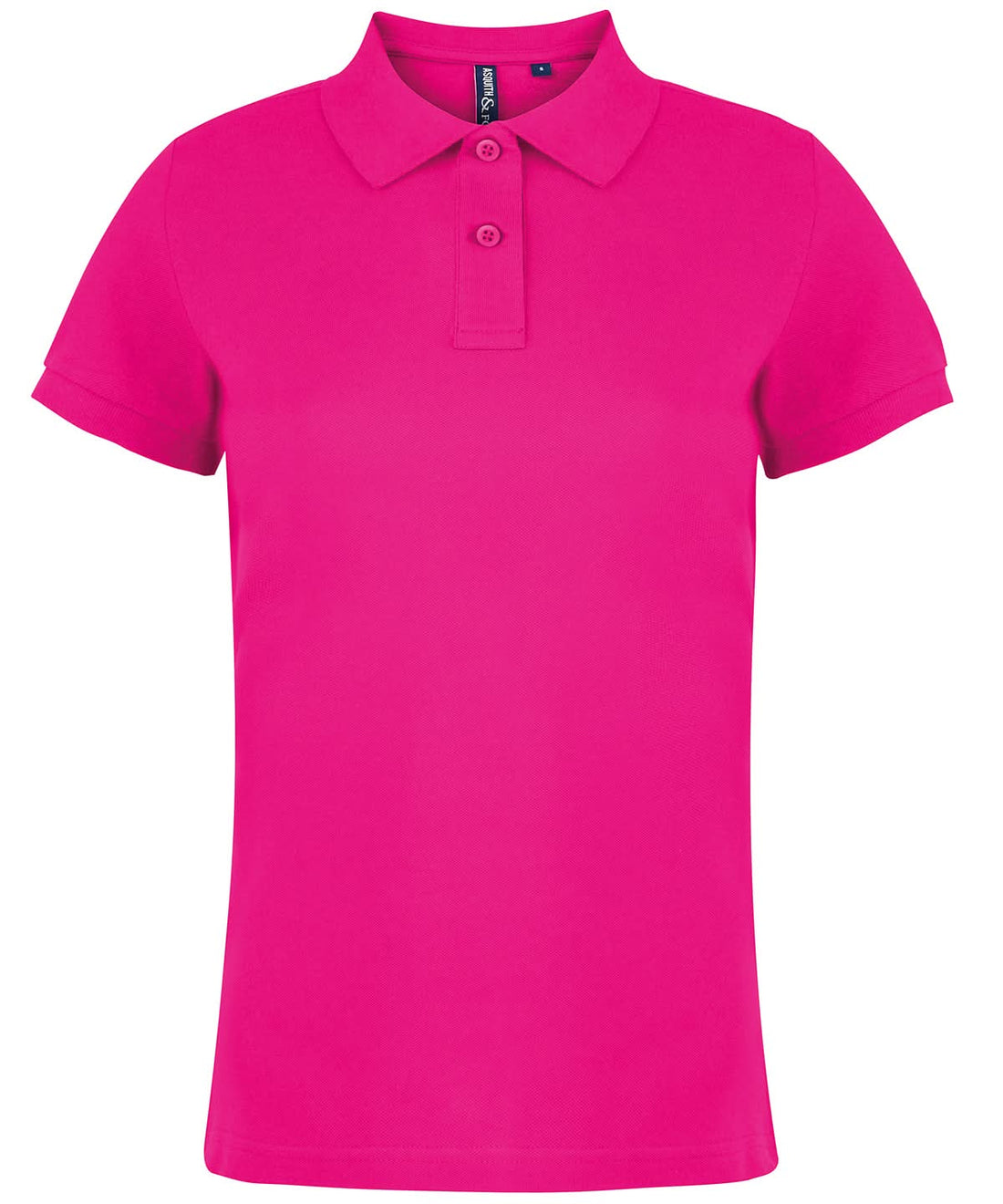 Asquith &amp; Fox Asquith Fox Womens Classic fit polo Hot Pink AQ020 - Hot Pink - Customisable Polos