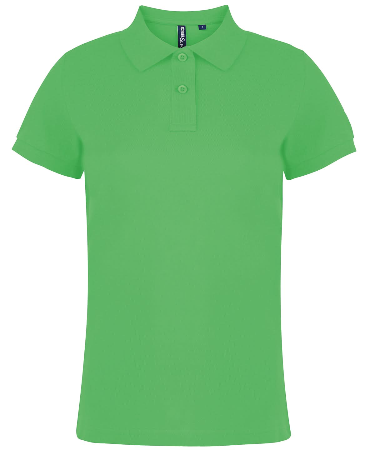 Asquith &amp; Fox Asquith Fox Womens Classic fit polo Lime AQ020 - Lime - Customisable Polos