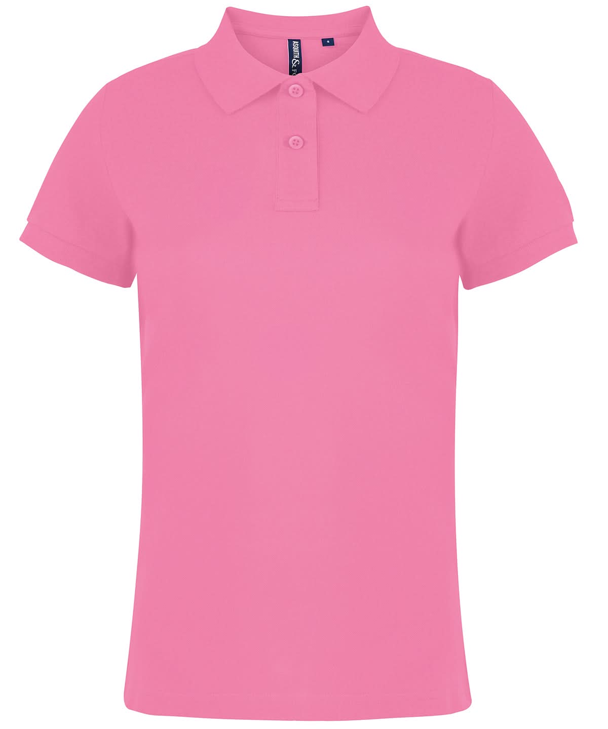 Asquith &amp; Fox Asquith Fox Womens Classic fit polo Pink Carnation AQ020 - Pink Carnation - Customisable Polos