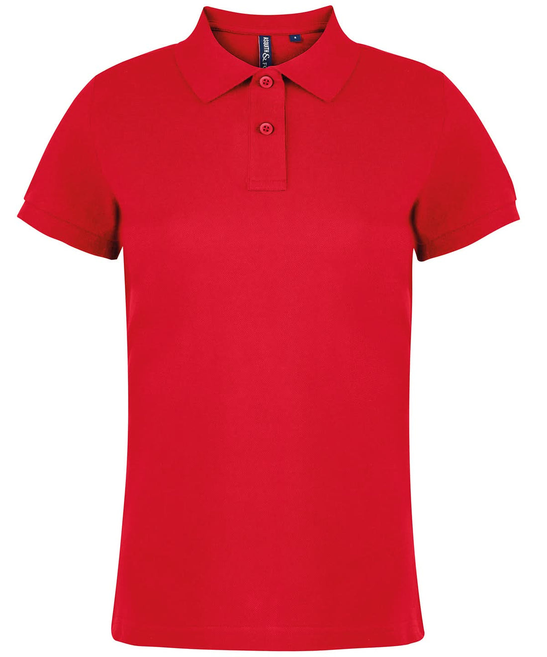 Asquith &amp; Fox Asquith Fox Womens Classic fit polo Red AQ020 - Red - Customisable Polos