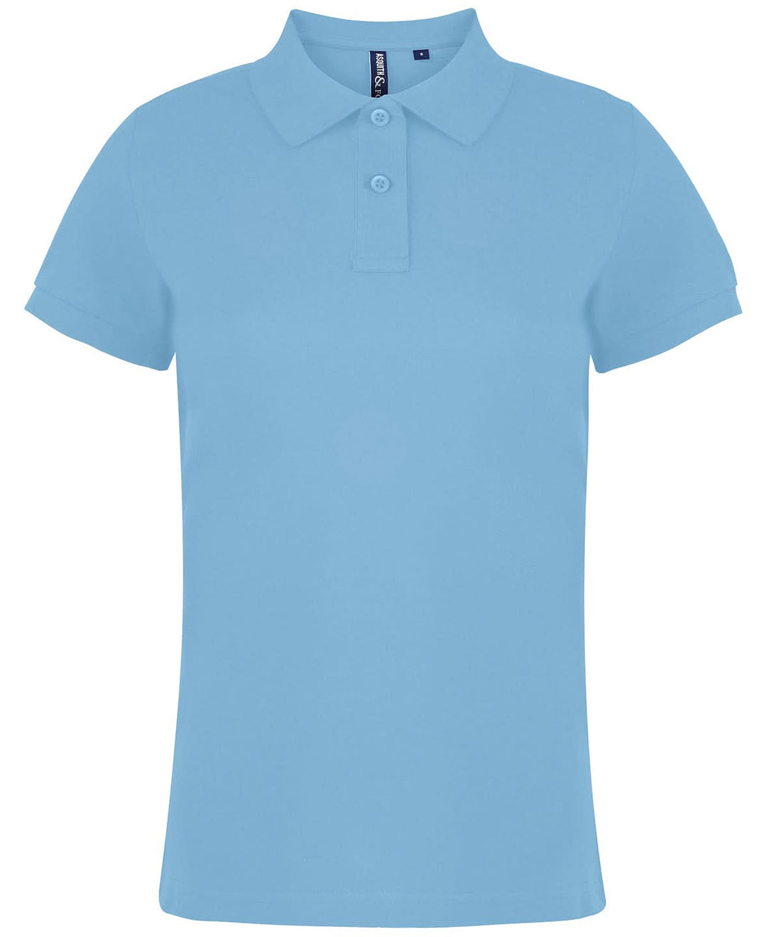 Asquith &amp; Fox Asquith Fox Womens Classic fit polo Sky AQ020 - Sky - Customisable Polos