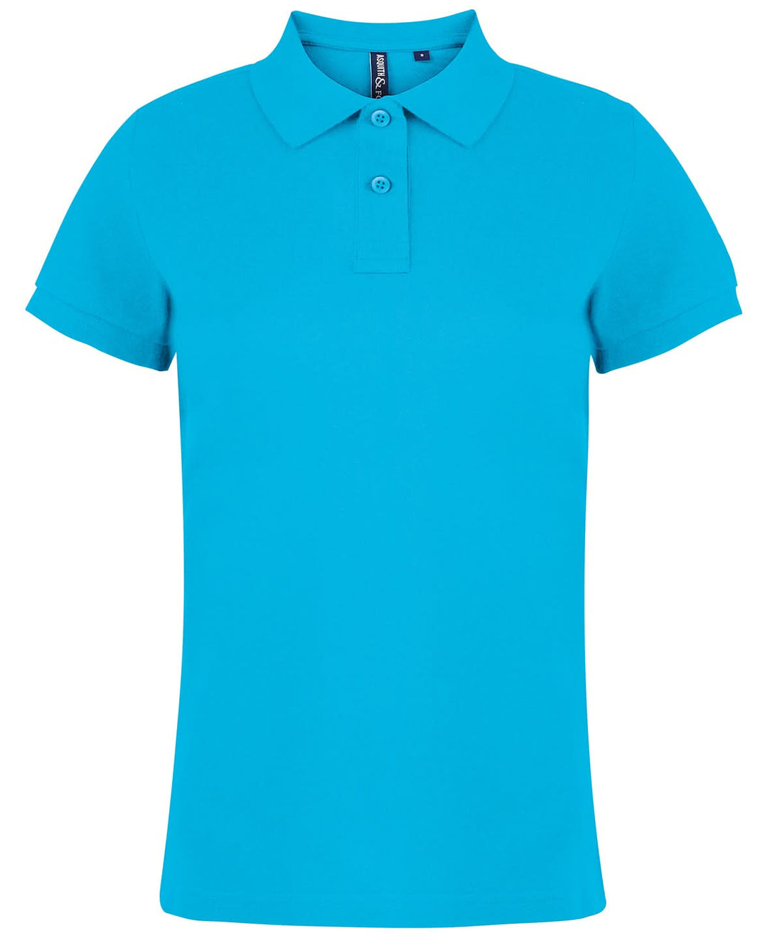 Asquith &amp; Fox Asquith Fox Womens Classic fit polo Turquoise AQ020 - Turquoise - Customisable Polos