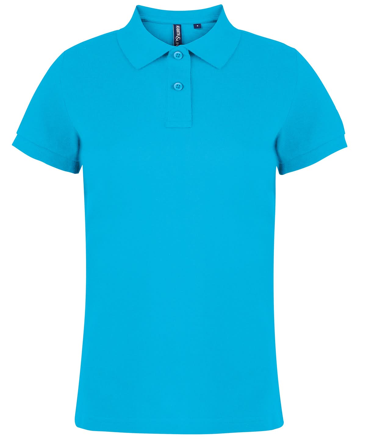 Asquith &amp; Fox Asquith Fox Womens Classic fit polo Turquoise AQ020 - Turquoise - Customisable Polos