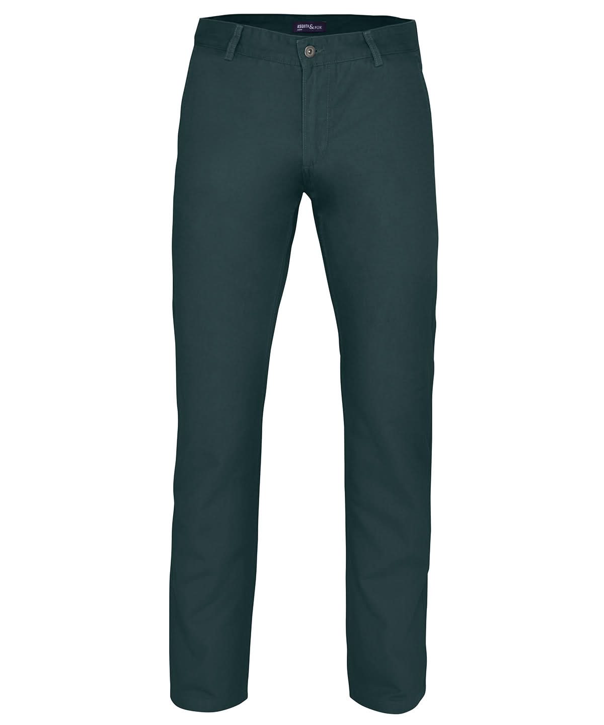 Asquith &amp; Fox Mens Classic fit chinos AQ050 - Slate - Customisable Chinos