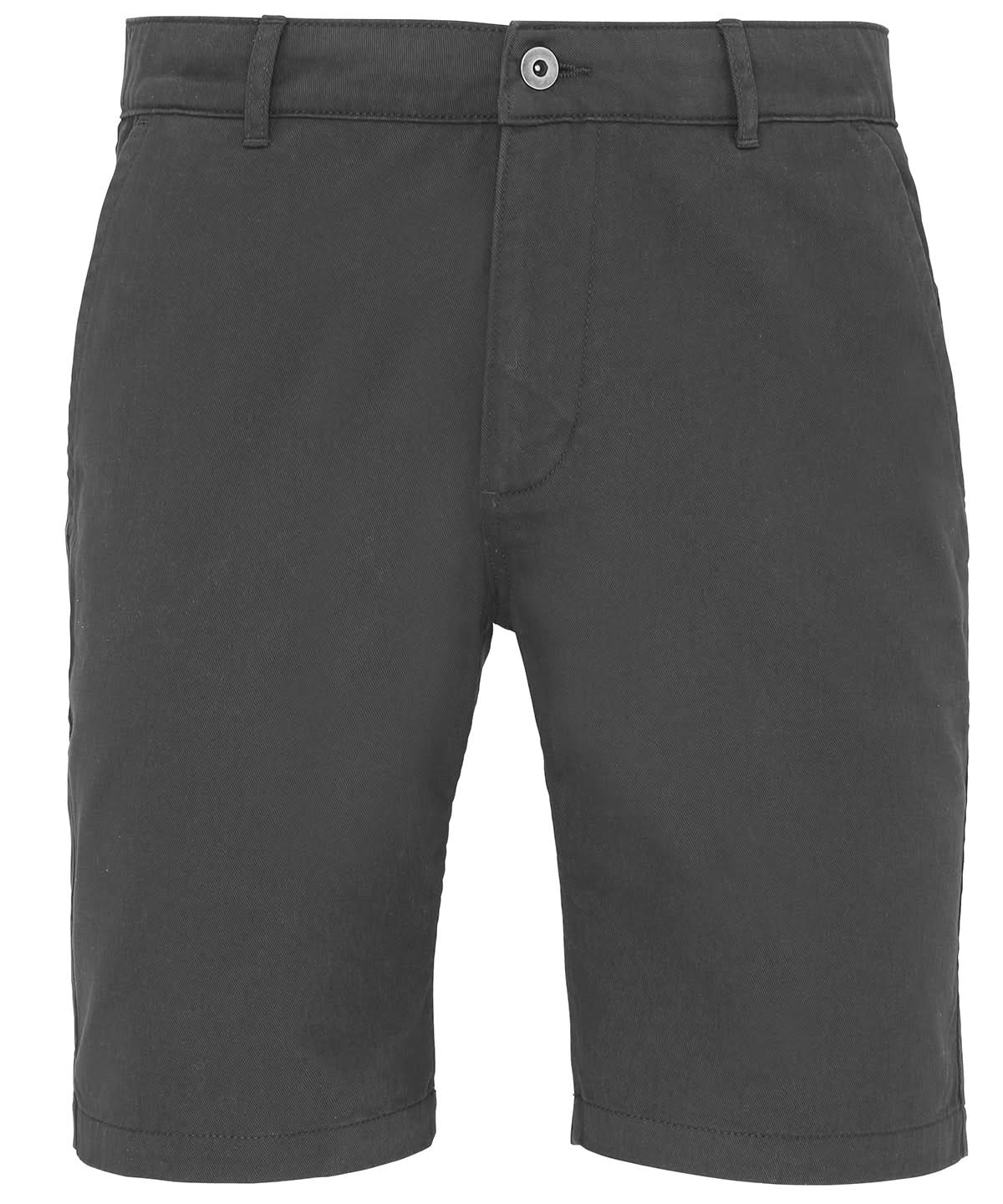 Asquith &amp; Fox Mens chino shorts AQ051 - Slate - Customisable Shorts