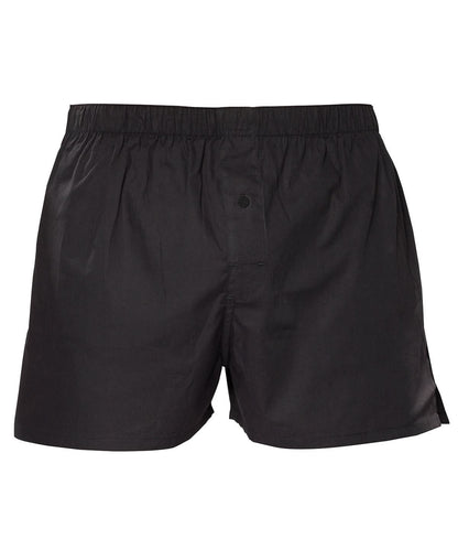 Asquith &amp; Fox Mens classic boxers AQ094 - Black - Customisable Boxers