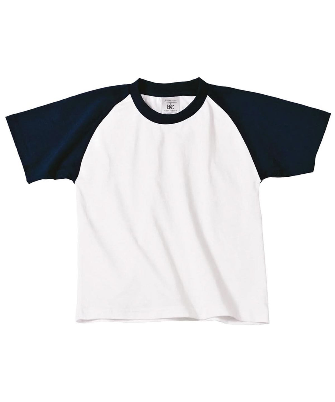 B&amp;C Collection Baseball kids B111B - White Navy - Customisable T-Shirts