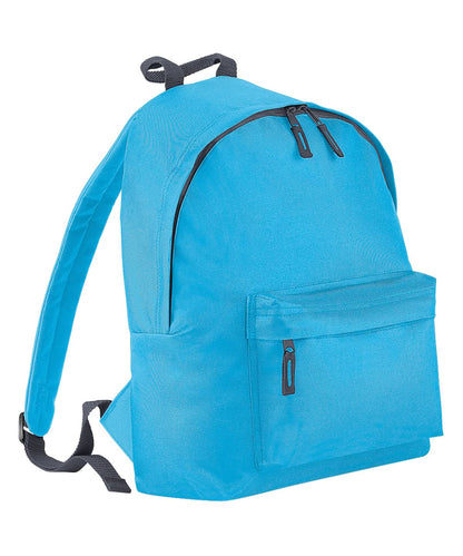 Bagbase Junior fashion backpack B125J - Surf Blue Graphite grey One size - Customisable Bags