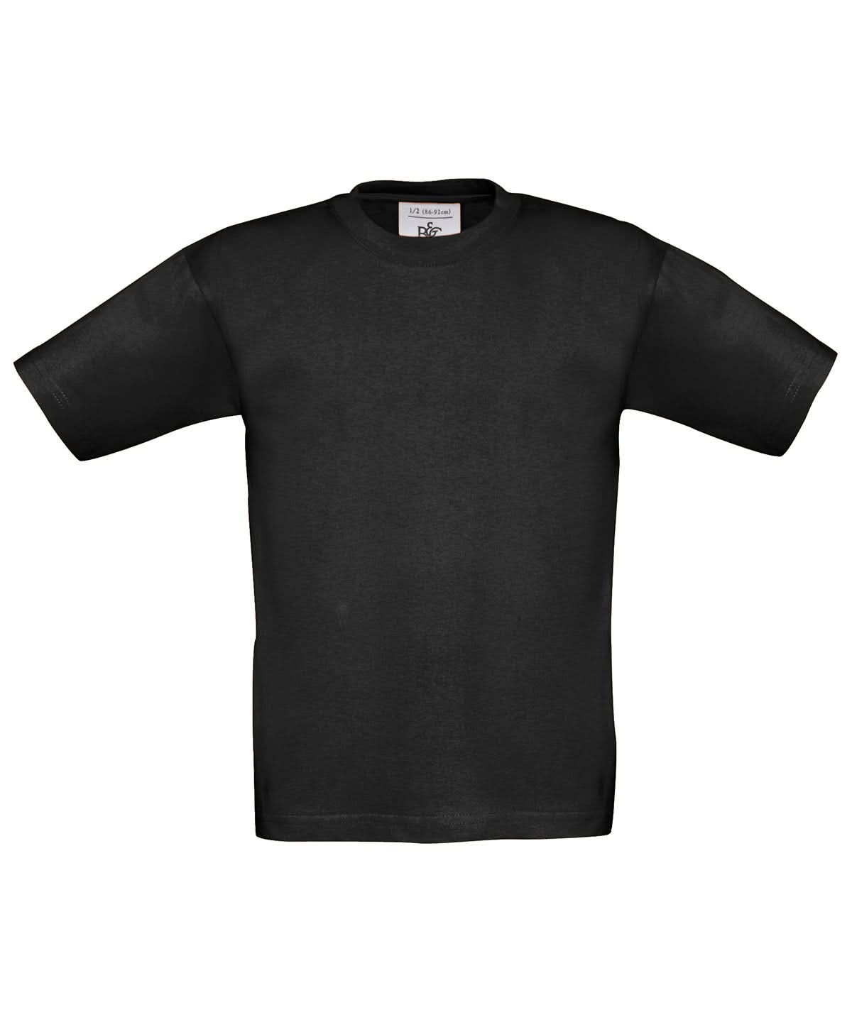 B&amp;C Collection Exact 190 kids B190B - Black - Customisable T-Shirts