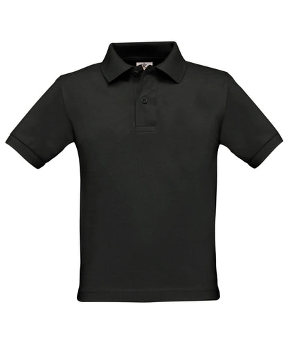 B&amp;C Collection Safran Kids B301B - Black - Customisable Polos
