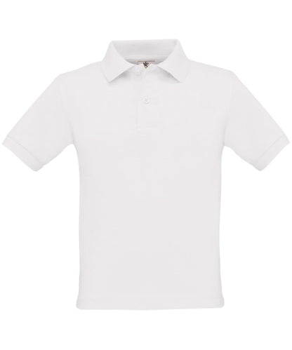 B&amp;C Collection Safran Kids B301B - White - Customisable Polos
