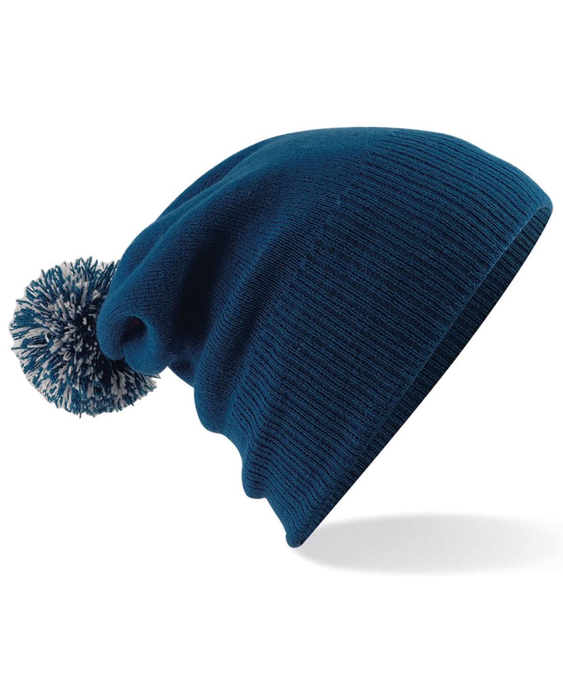 Beechfield Junior snowstar beanie B450B - French Navy Light Grey One size - Customisable Beanies