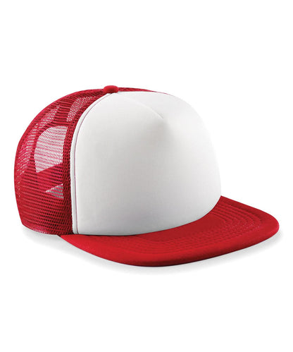 Beechfield Junior vintage snapback trucker B645B - Classic Red White One size - Customisable Caps
