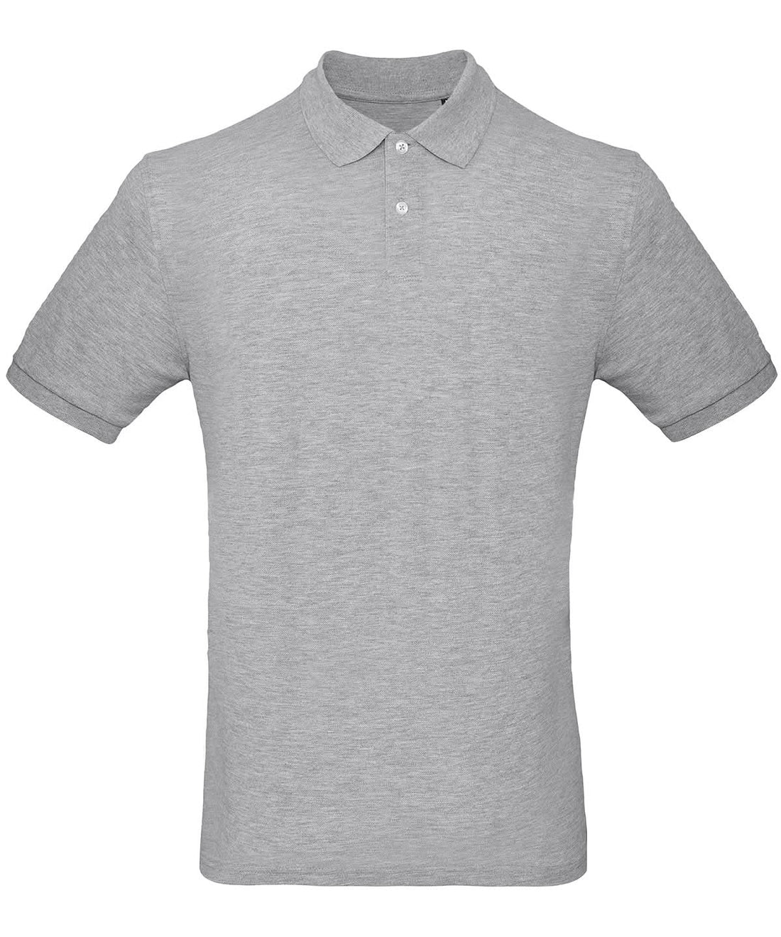 B&amp;C Collection Inspire Polo men Heather Grey BA260 - Heather Grey - Customisable Polos
