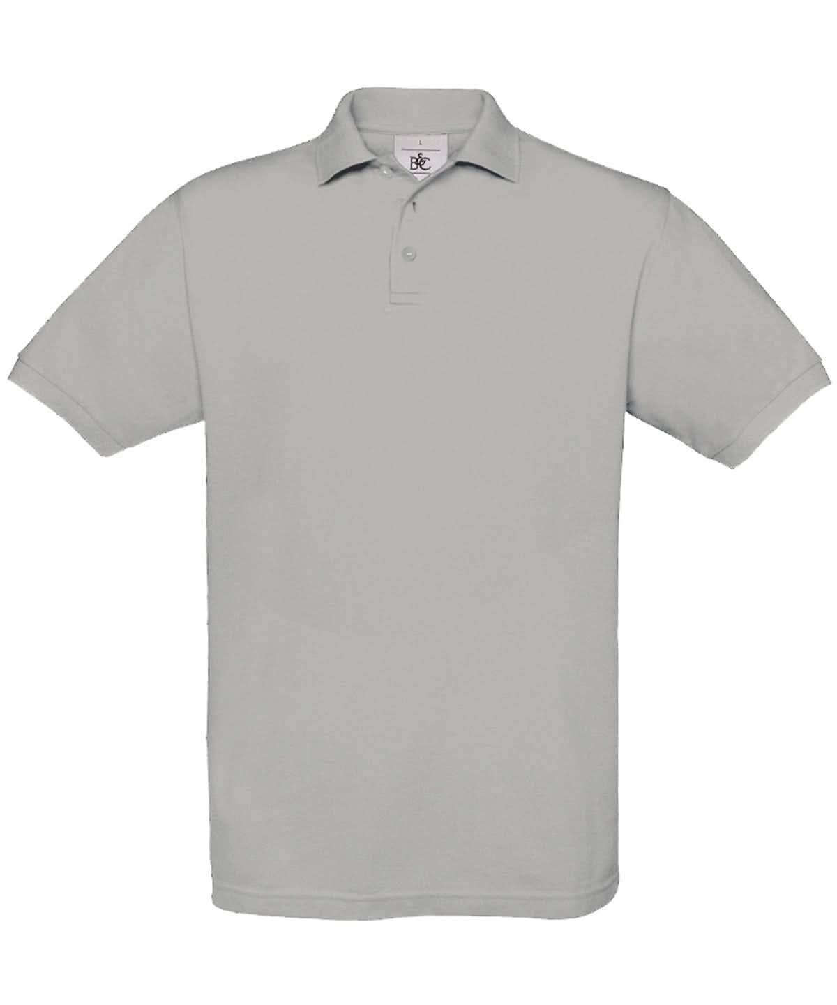 B&amp;C Collection Safran BA301 - Heather Grey - Customisable Polos
