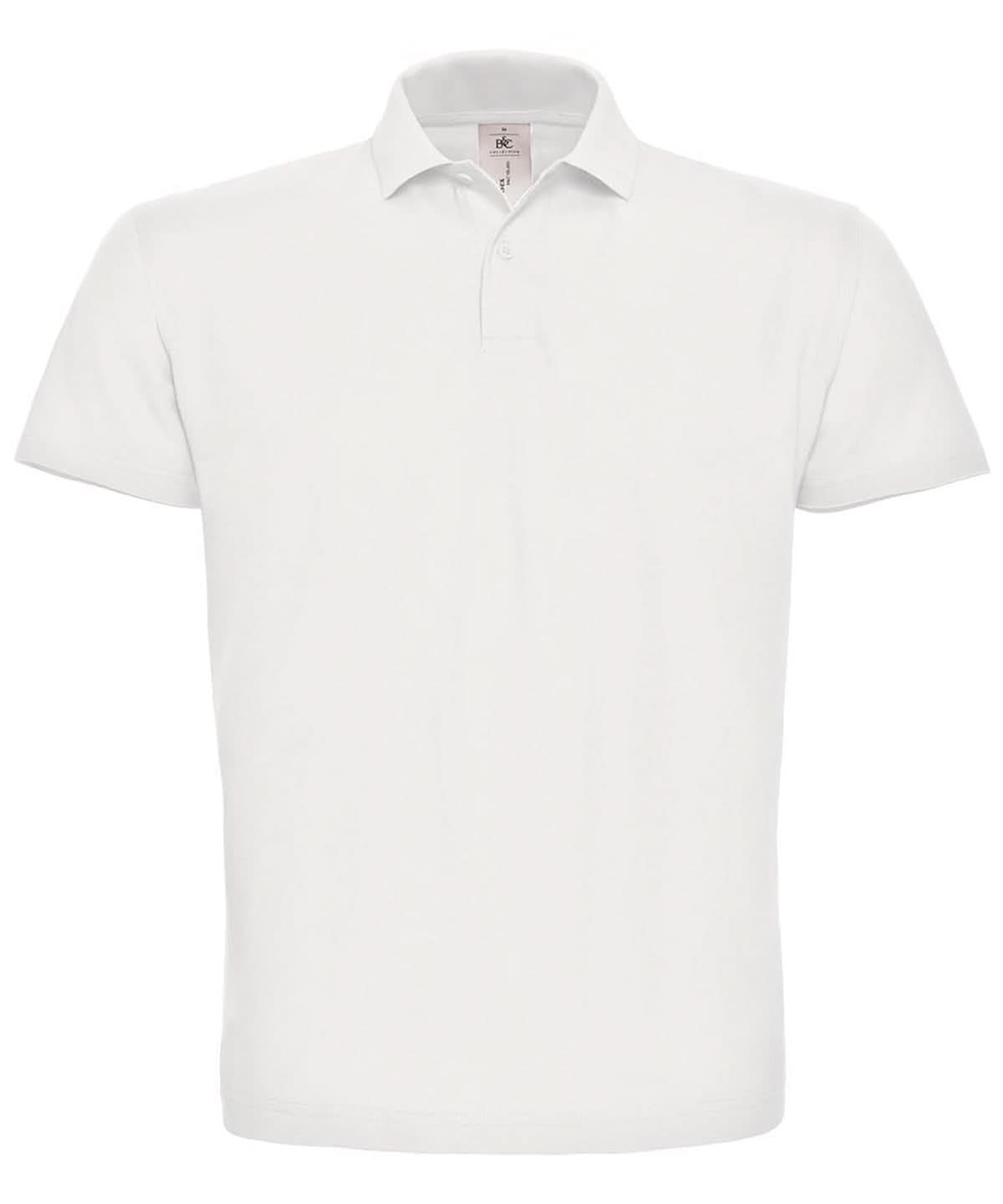 B&amp;C Collection ID 001 polo White BA306 - White - Customisable Polos