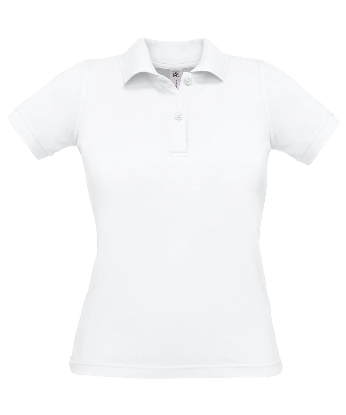 B&amp;C Collection Safran pure women BA370 - White - Customisable Polos