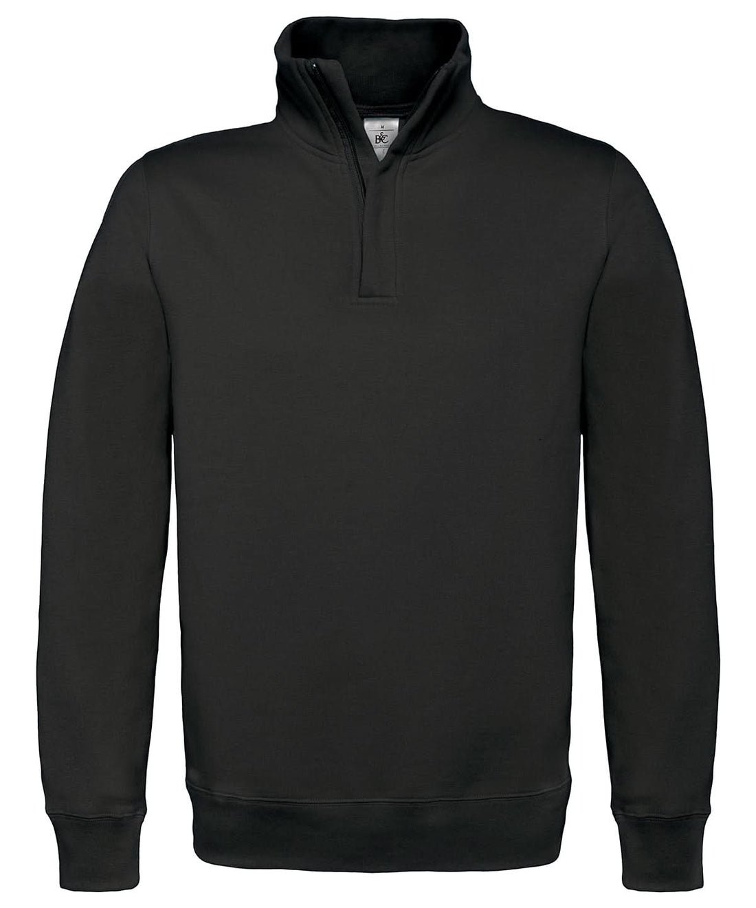 B&amp;C Collection ID004 zip sweatshirt BA406 - Black - Customisable Sweatshirts