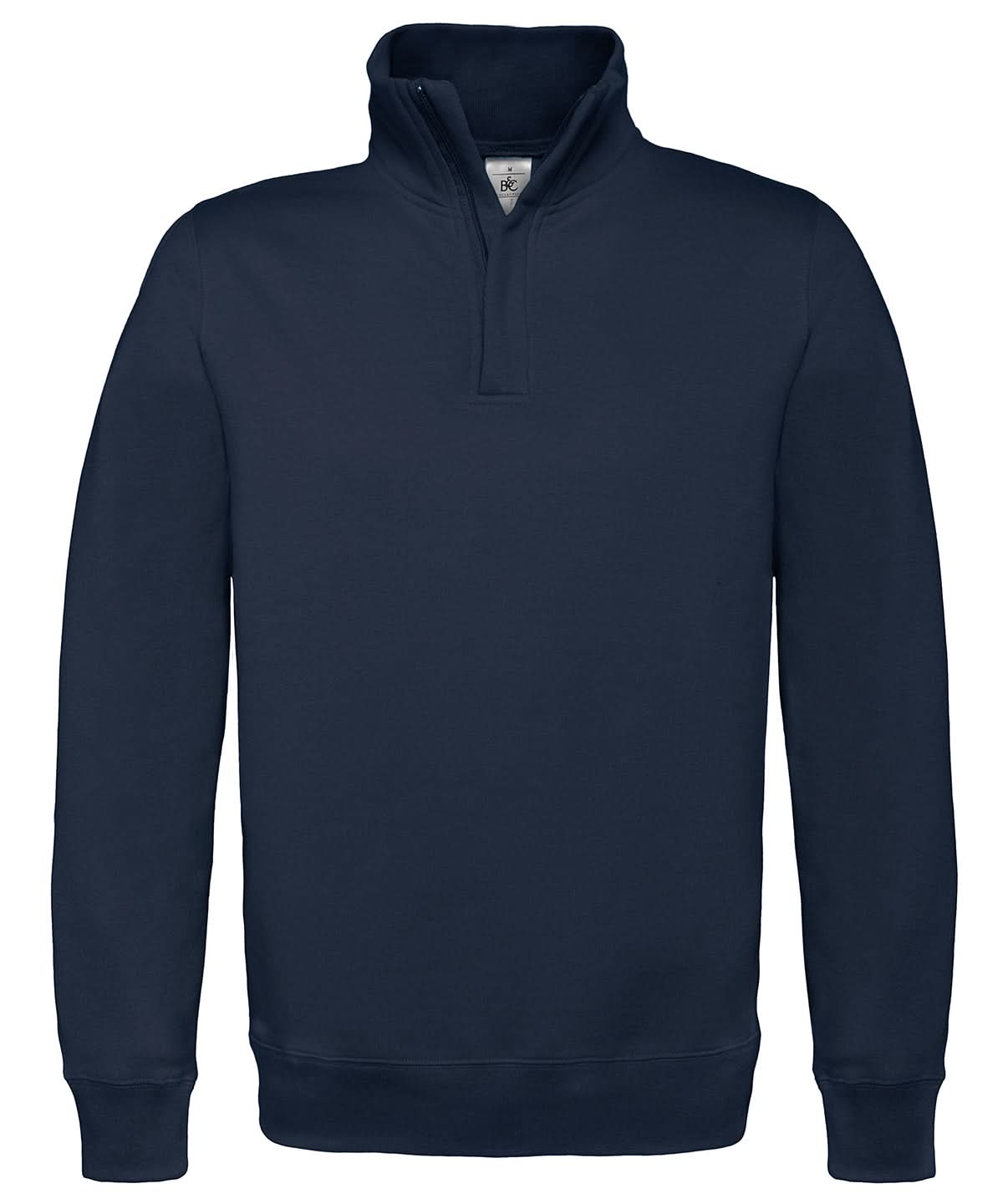 B&amp;C Collection ID004 zip sweatshirt BA406 - Navy - Customisable Sweatshirts
