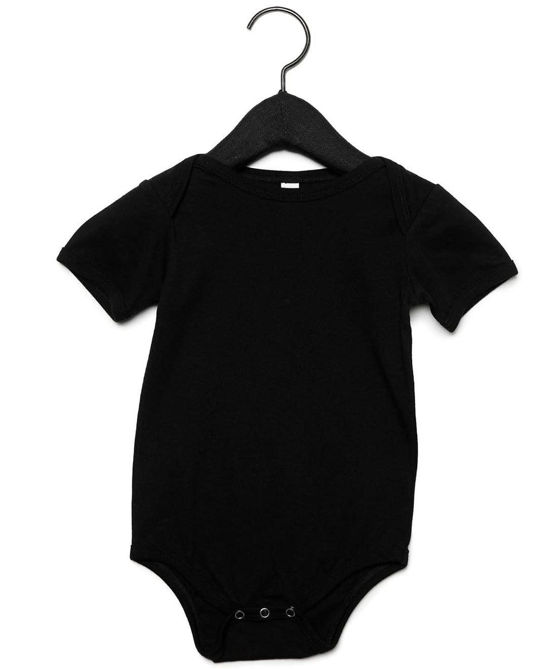 Bella Canvas Baby Jersey short sleeve one piece be209 - Black - Customisable Bodysuits