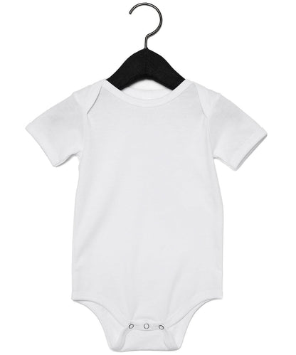 Bella Canvas Baby Jersey short sleeve one piece be209 - White - Customisable Bodysuits
