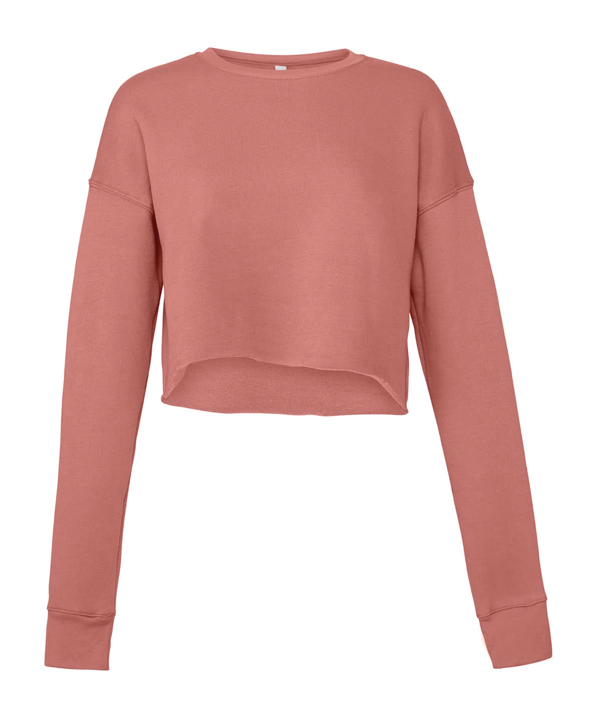 Bella Canvas Womens cropped crew fleece BE221 - Mauve - Customisable Sweatshirts