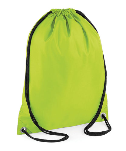 Bagbase Budget gymsac BG005 - Lime Green One size - Customisable Bags