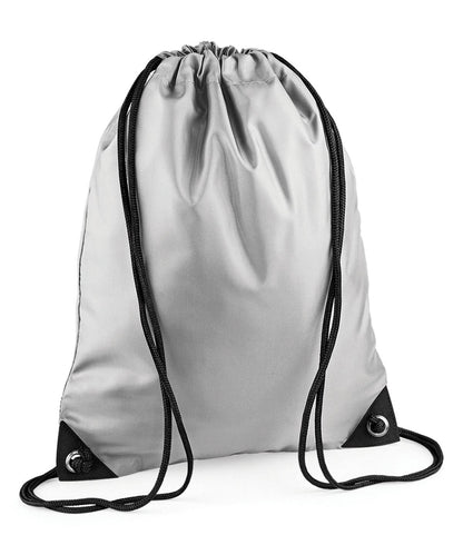 Bagbase Premium gymsac BG010 - Silver One size - Customisable Bags