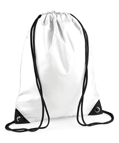 Bagbase Premium gymsac BG010 - White One size - Customisable Bags