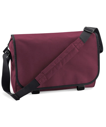 Bagbase Messenger bag BG021 - Burgundy One size - Customisable Bags