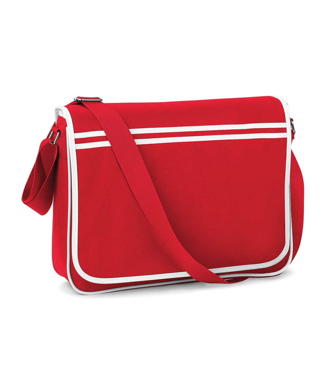 Bagbase Retro messenger bg071 - Classic Red White One size - Customisable Bags