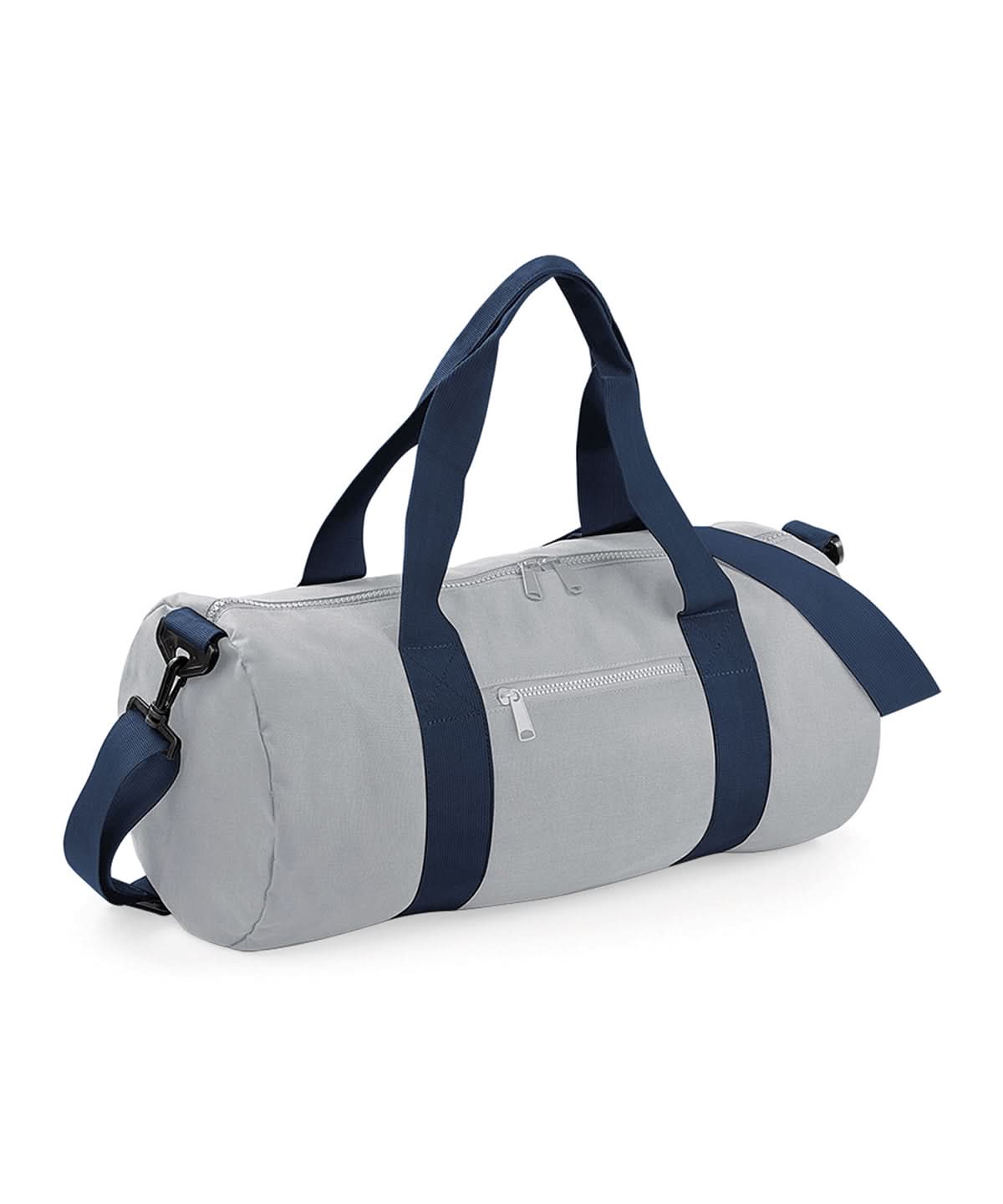 Bagbase Original barrel bag BG140 - Light Grey French Navy One size - Customisable Bags