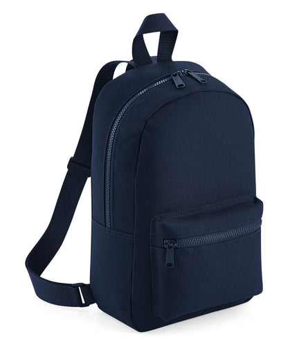 Bagbase Mini essential fashion backpack BG153 - French Navy One size - Customisable Bags